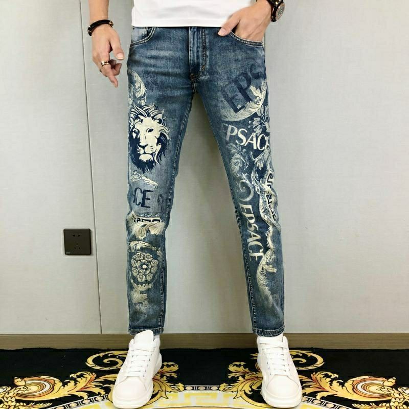 アメリカンスタイル ハイストリートスタイル ライオンキング ジーンズ