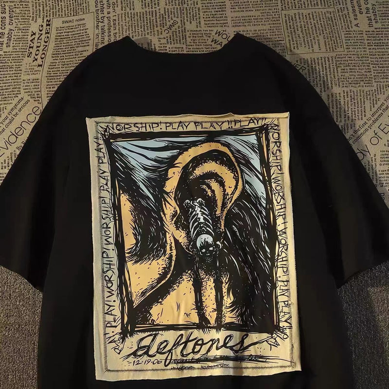 アメリカンスタイル HIPHOP カジュアル 半袖シャツ