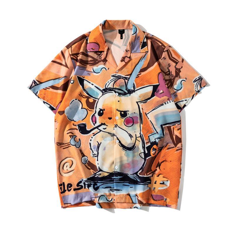 超かわいいアニメ カジュアル  半袖シャツ