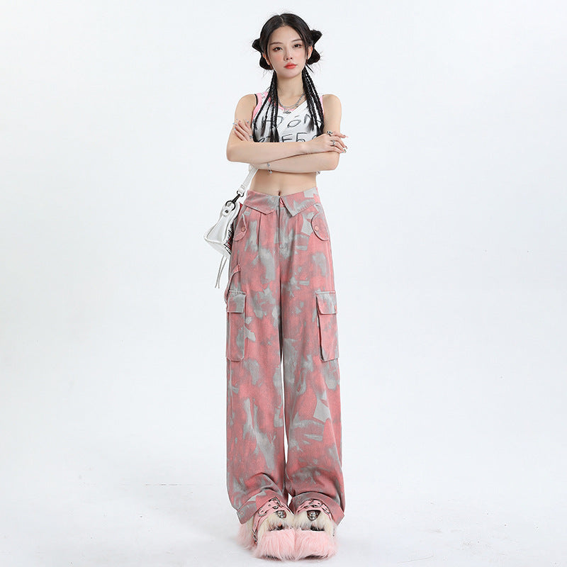 アメリカンスタイル ドーパミン ゆったり快適 ユニークジーンズ