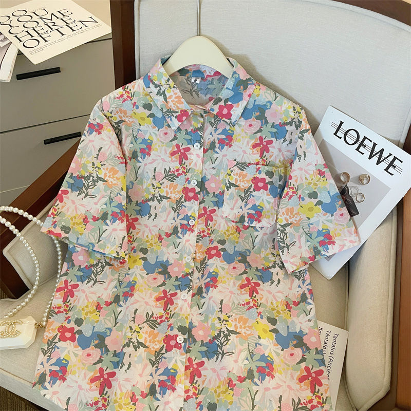 INS大人气 かわいいスタイル カジュアル 半袖シャツ