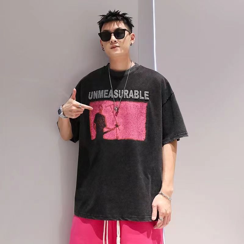 アメリカンファッション UNMEASURABLE トレンドブランド 半袖シャツ