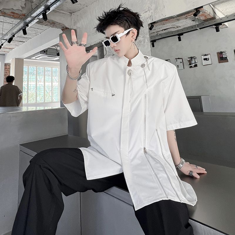 ハイファッションセンス カジュアル 半袖シャツ