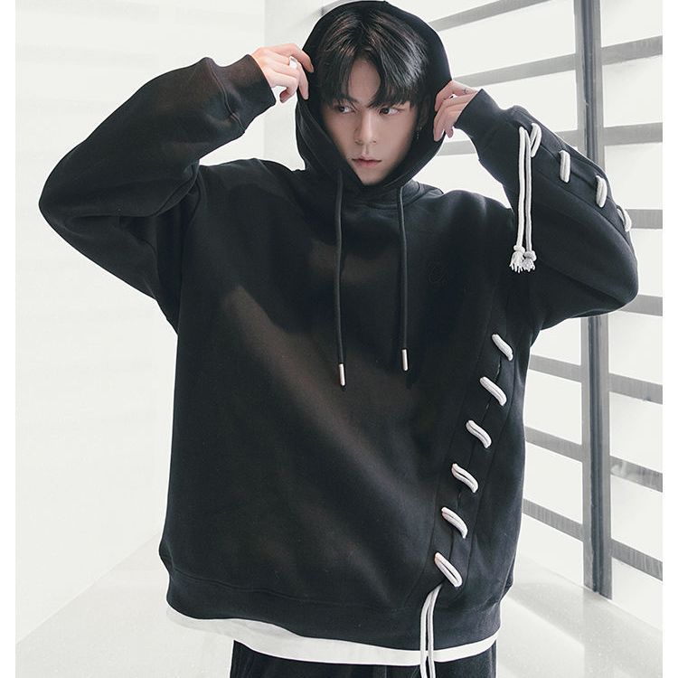 INS大人气  ユニークなデザイン 韓国ファッション フード付きパーカー