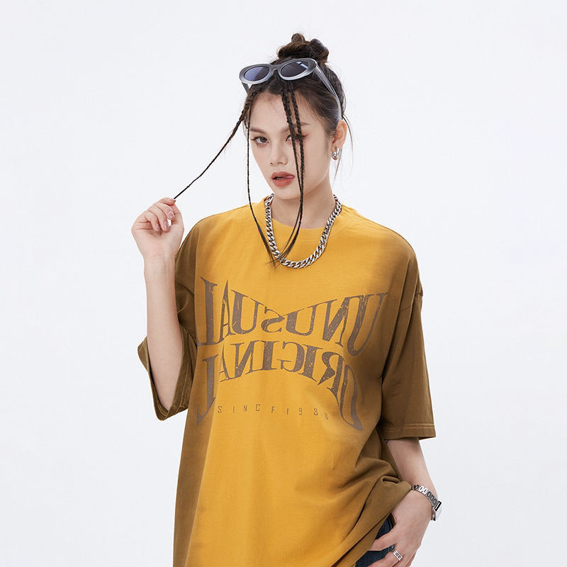 グラデーション コントラストカラー 超カッコイイ 半袖シャツ