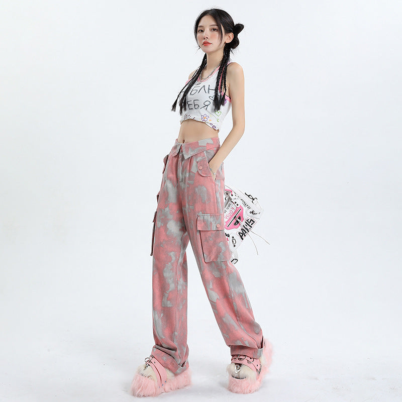 アメリカンスタイル ドーパミン ゆったり快適 ユニークジーンズ