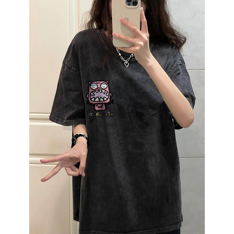 超かわいい小さなモンスター カジュアル 半袖シャツ