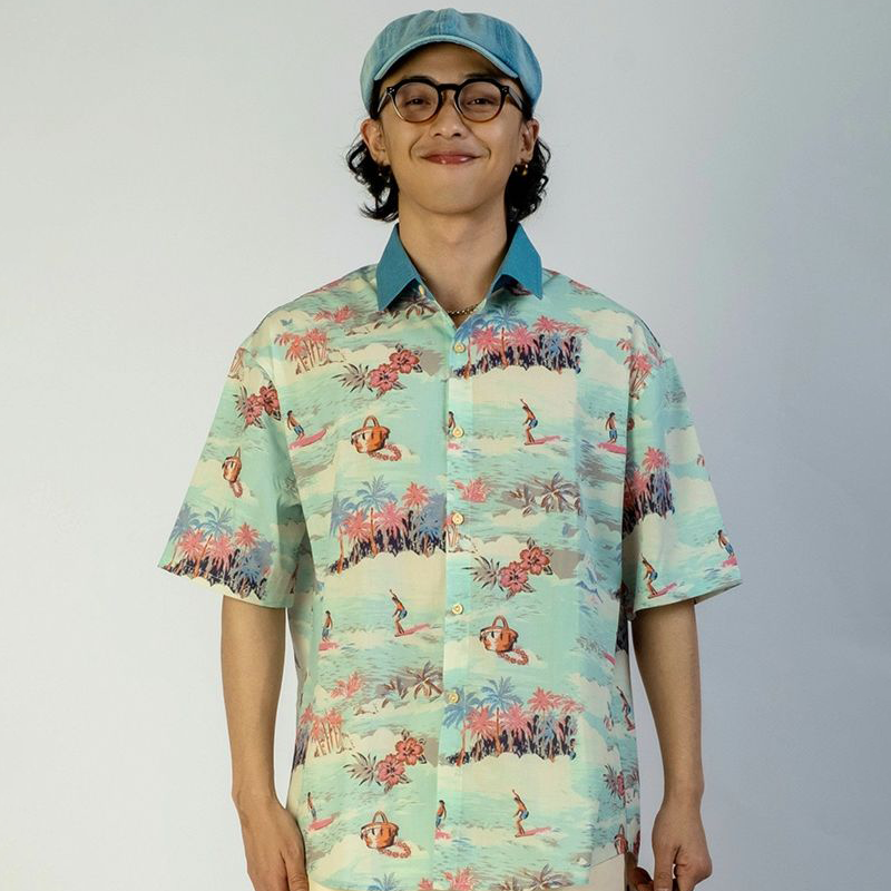 ハワイ レトロ カジュアル 半袖シャツ