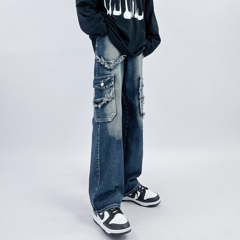 INS大人气 ゆったり快適 超カッコイイジーンズ