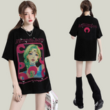 パンクスタイル  カジュアル  韓国ファッション半袖シャツ