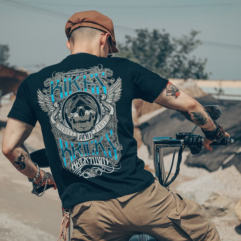 機能風 超カッコイイ ストリートスタイル 半袖シャツ