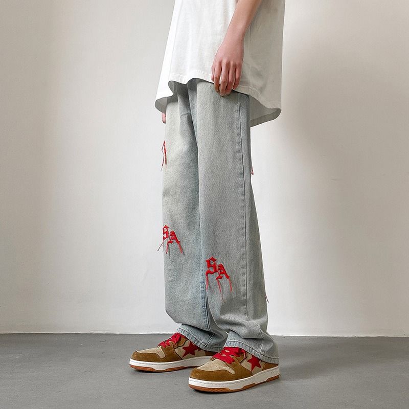 人気爆発 INS大人气 ストリートスタイル カジュアル ジーンズ