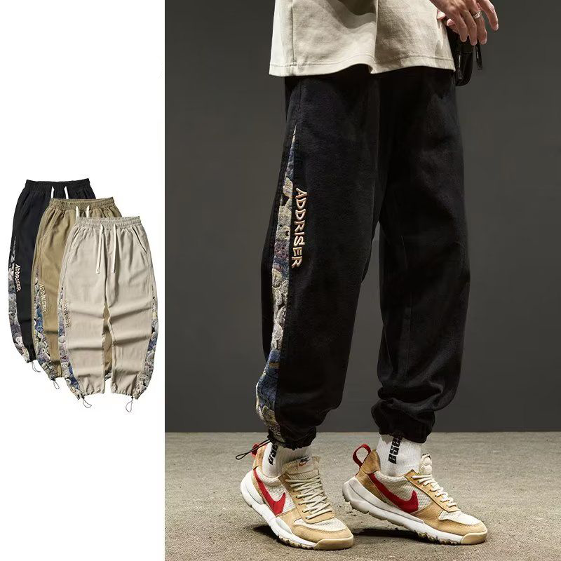 高品質 に刺繍 かわいいクマちゃん スラックス