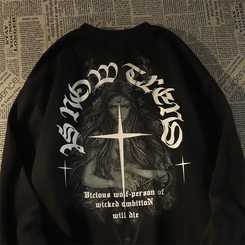 アメリカンスタイル HIPHOP ファッション 长袖Tシャツ