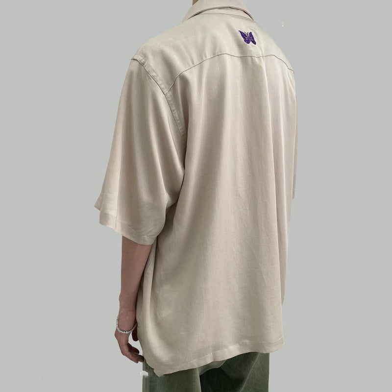 人気爆発 INS大人气 蝶の刺繍 カジュアル 半袖シャツ