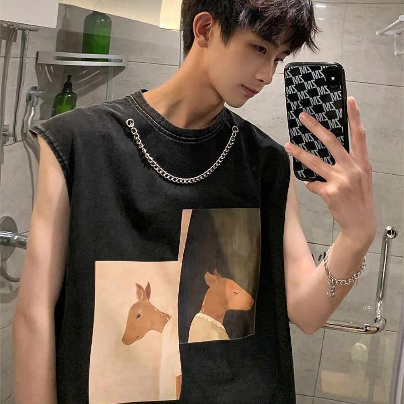 INS大人气 カジュアル カートゥーン タンクトップ