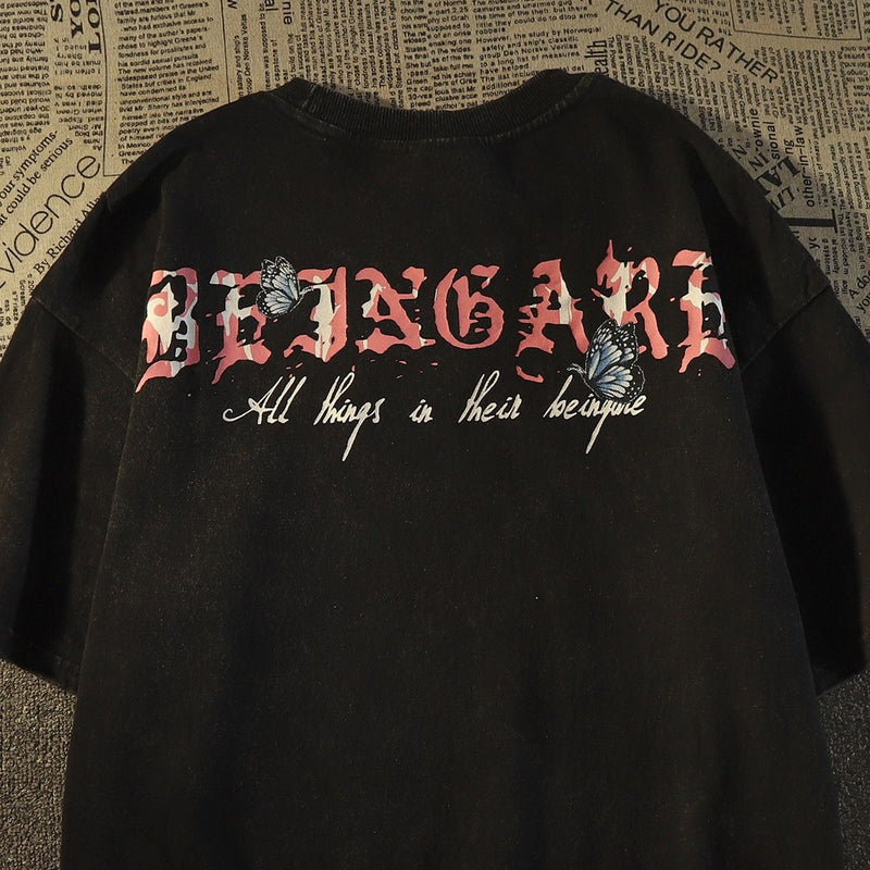 ダークスタイル 愛と死と美 カジュアル 半袖シャツ