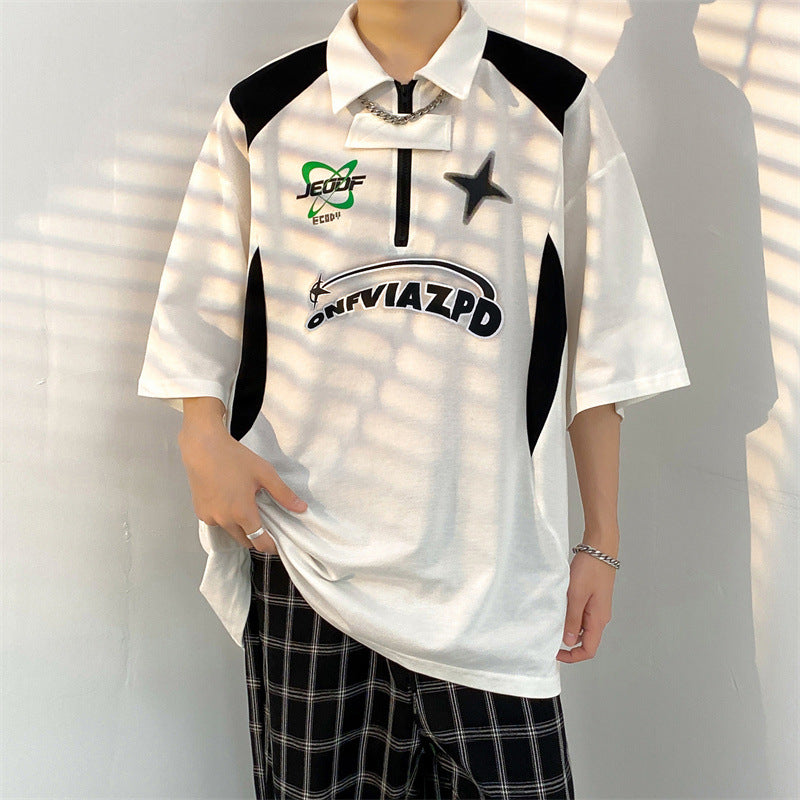 小衆の設計機能風半袖シャツ