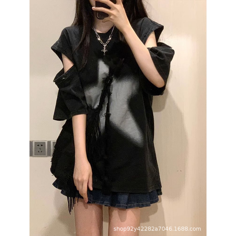 アメリカンスタイル ユニークなデザイン カジュアル 半袖シャツ