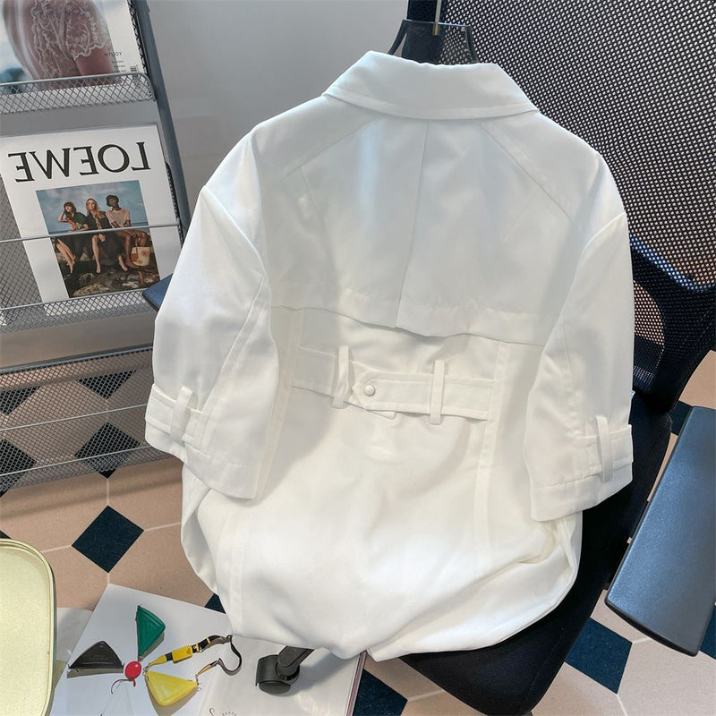 ユニークなデザイン ハイエンド機能性ワークウェア半袖シャツ