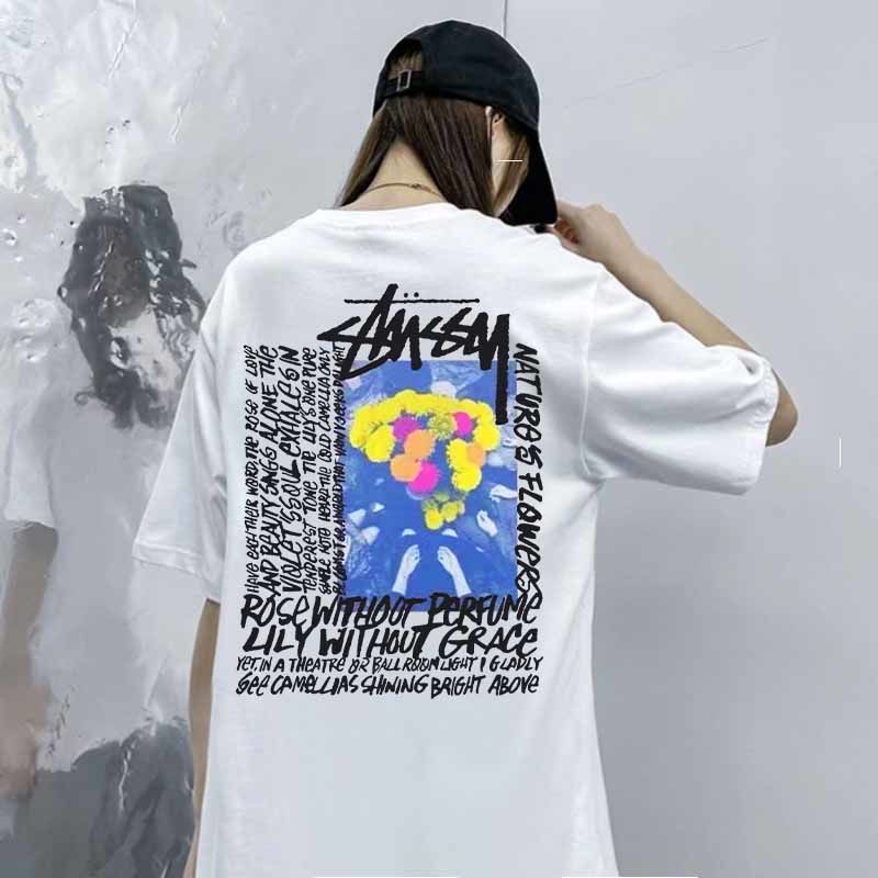 アメリカンスタイル トレンド ツバキの花 半袖シャツ