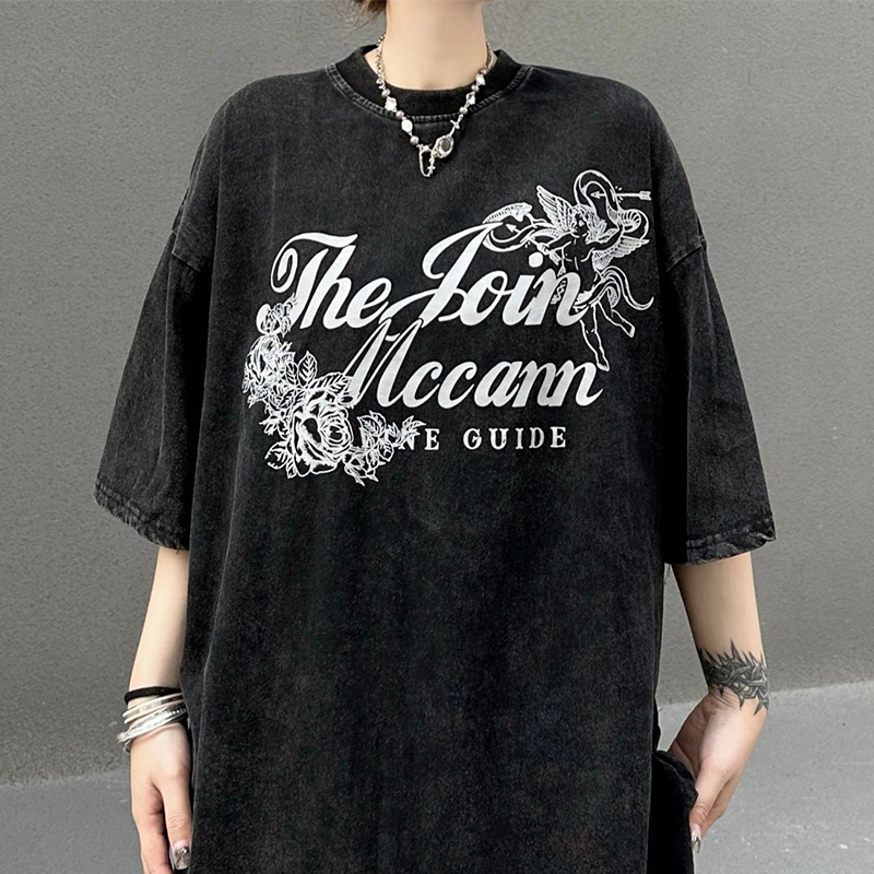 ヒップホップ風 カジュアル ファッション 半袖シャツ