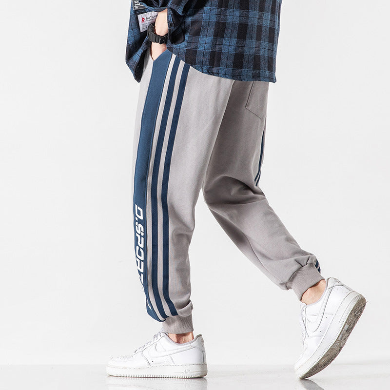 サイドストライプ　カジュアルス　ポーツパンツ