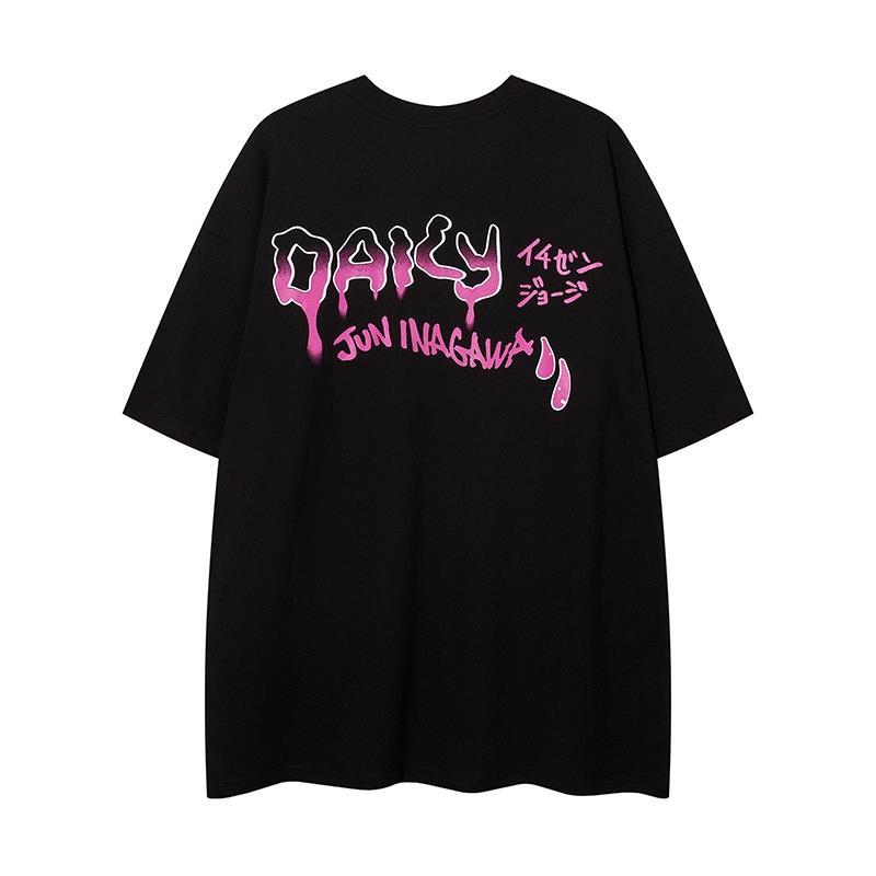 ハイストリートスタイル トレンディな漫画 カジュアル 半袖シャツ