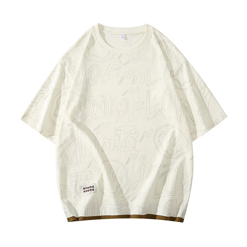 ins映え小衆の設計半袖シャツ