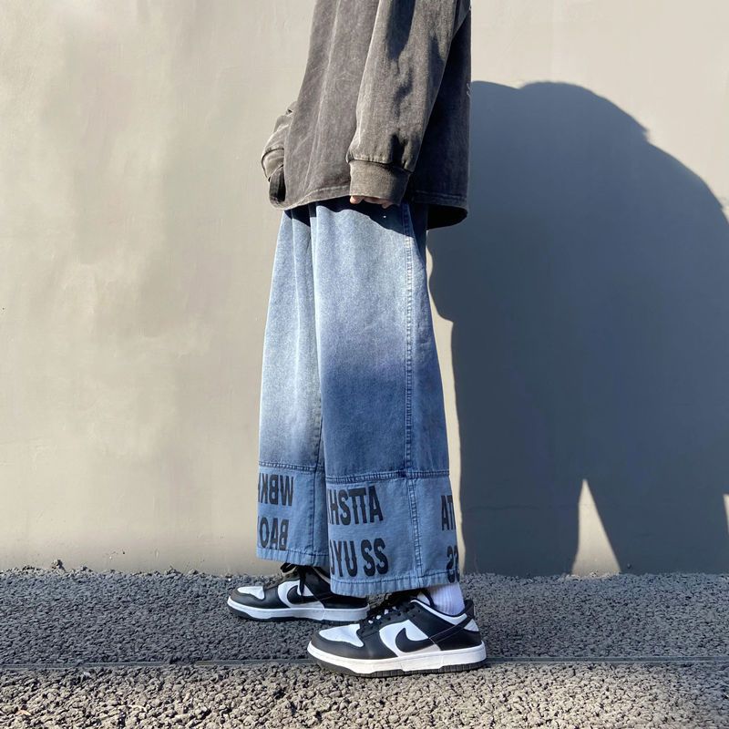 アメリカンスタイル ゆったり快適 ワイドパンツ ジーンズ