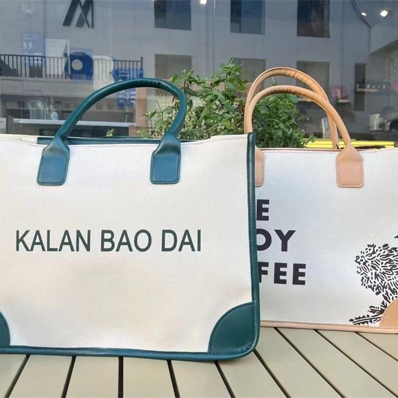 LOVE&ENJOY&COFFEE カジュアル 日常的に使用 ハンドバッグ