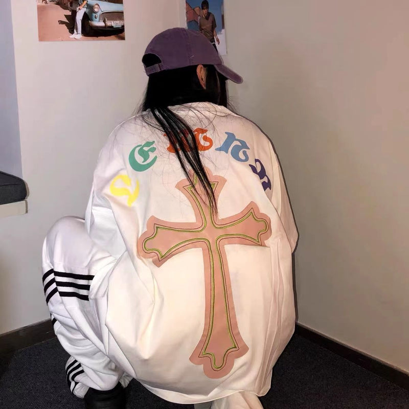 アメリカンスタイル 超カッコイイ トレンドブランド 半袖シャツ