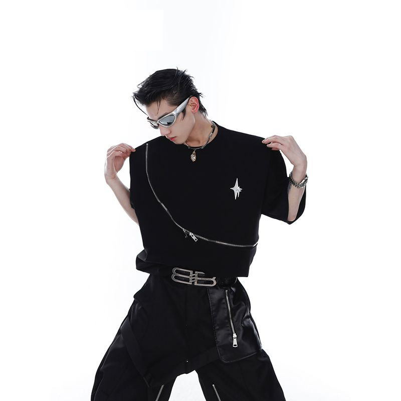 小衆の設計機能風半袖シャツ