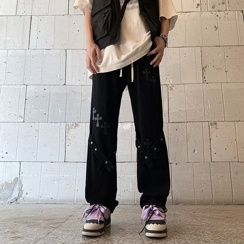 アメリカンハイストリートスタイル  クロス  超カッコイイ  ジーンズ