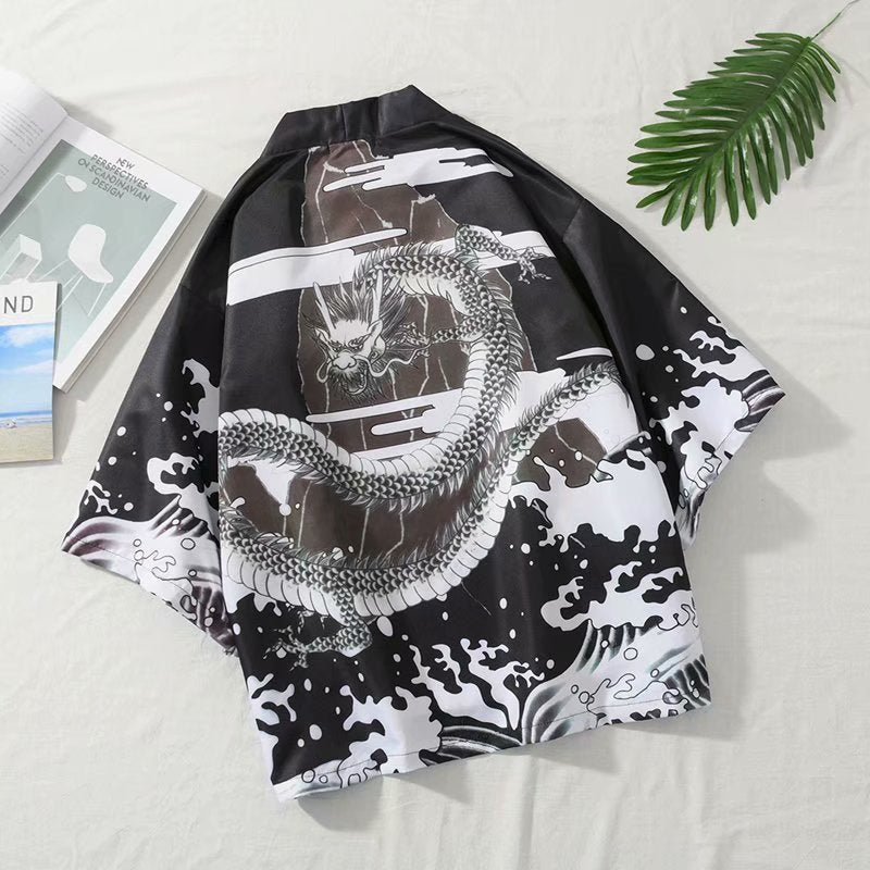 ドラゴンパターン 超カッコイイ ハワイアンスタイル シャツ