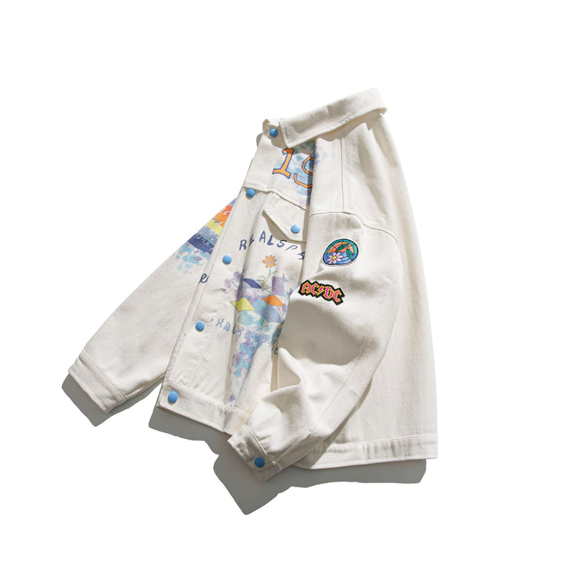 高品質 アメリカンスタイル カジュアル スタジャン デニムジャケット