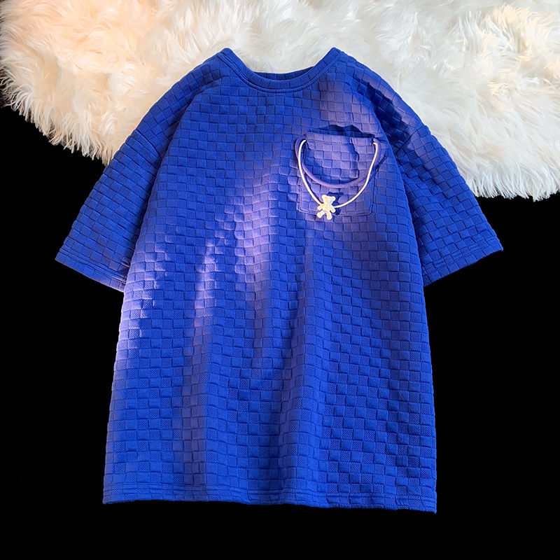 特別設計 ロープ本 くまのぬいぐるみ ワッフル 半袖シャツ