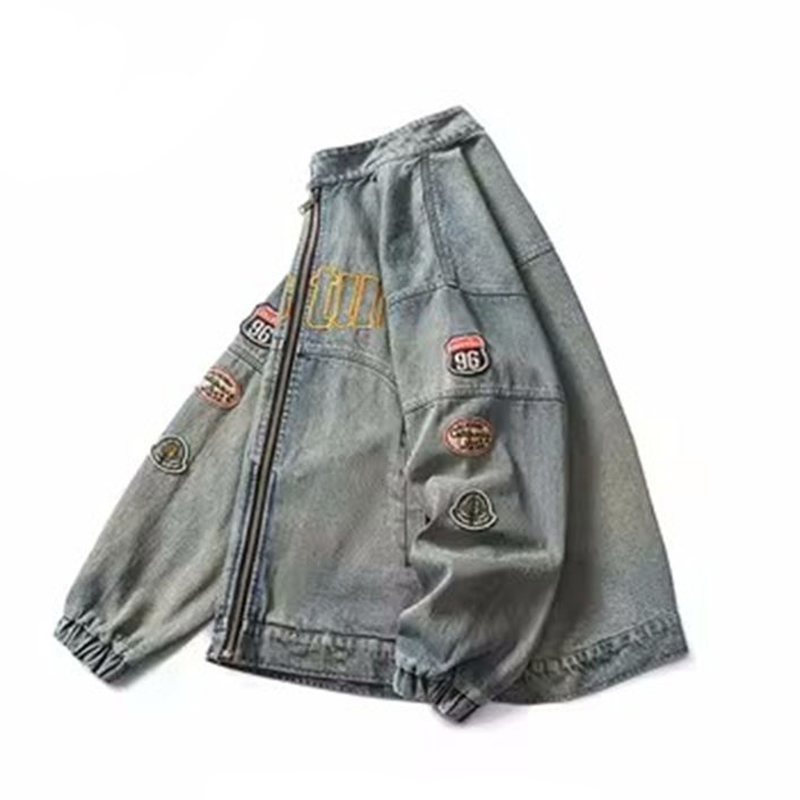 アメリカンスタイル 高品質 ストリートスタイル デニムジャケット