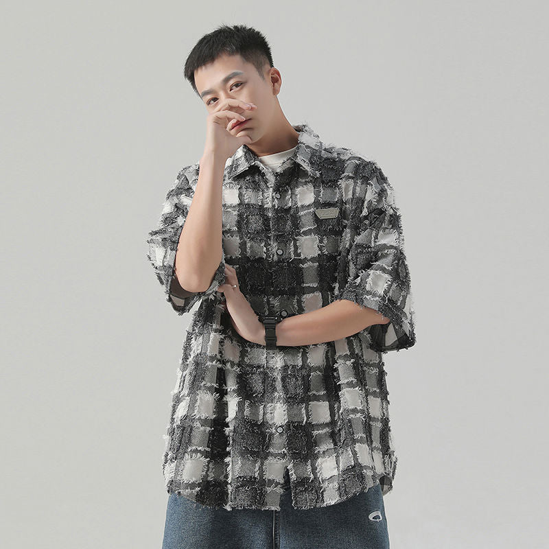 INS大人气 カジュアル 韓国ファッション 半袖シャツ