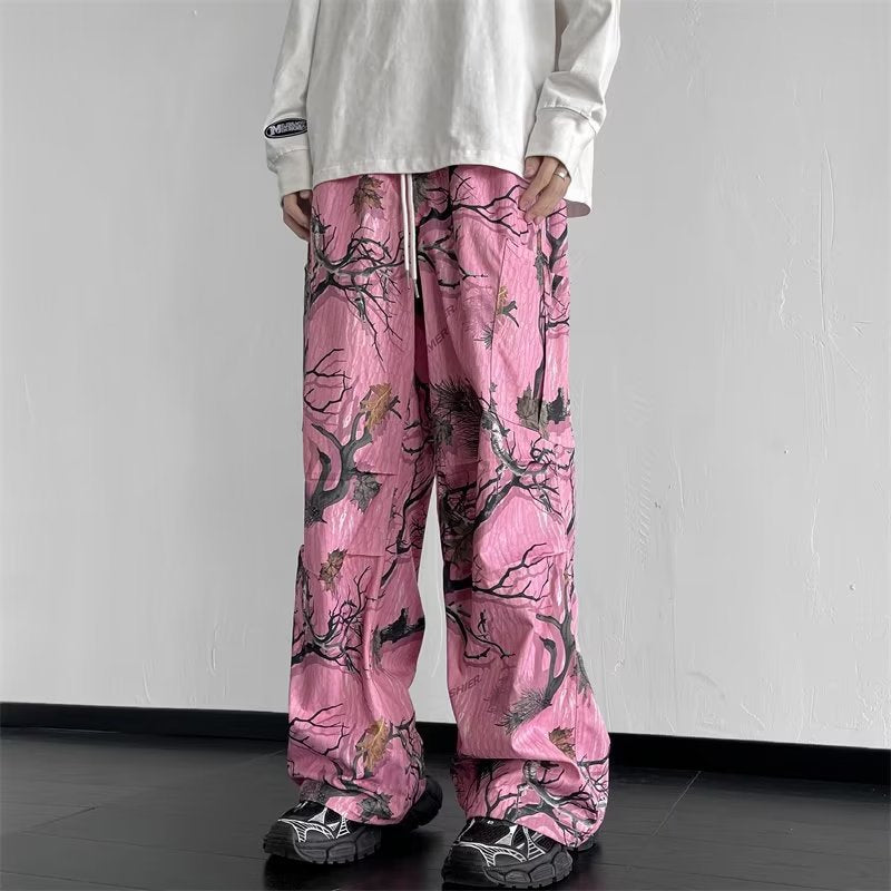 アメリカンスタイル アメリカンスタイル プリント柄 ゆったり快適 カジュアルパンツ