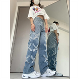 人気爆発 小衆の設計 超カッコイイ 韓国ファッション ダメージデニムパンツ