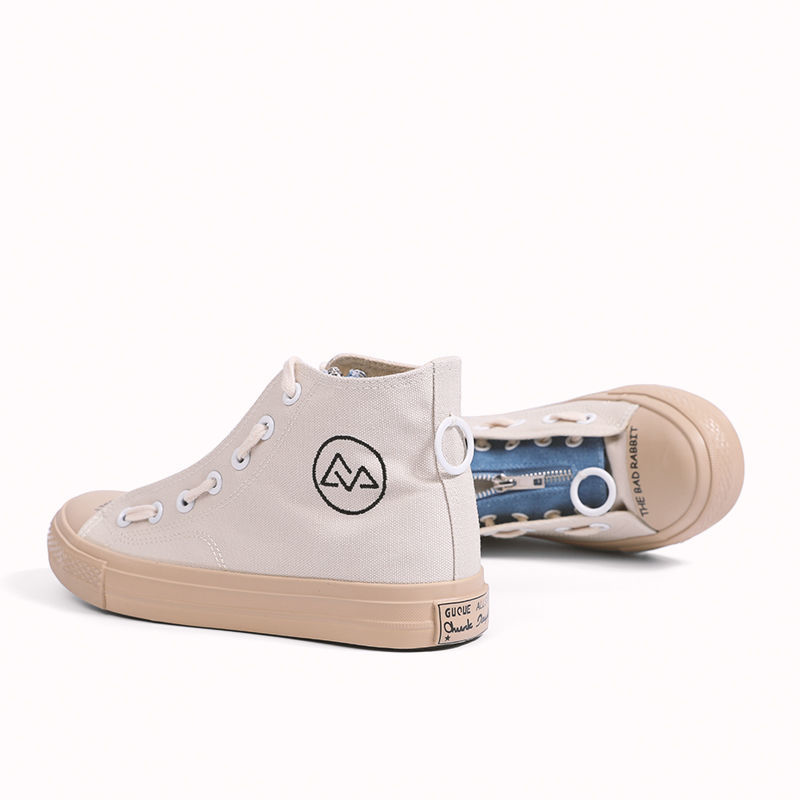 小衆の設計 コントラストカラー 超カッコイイ キャンバスシューズ