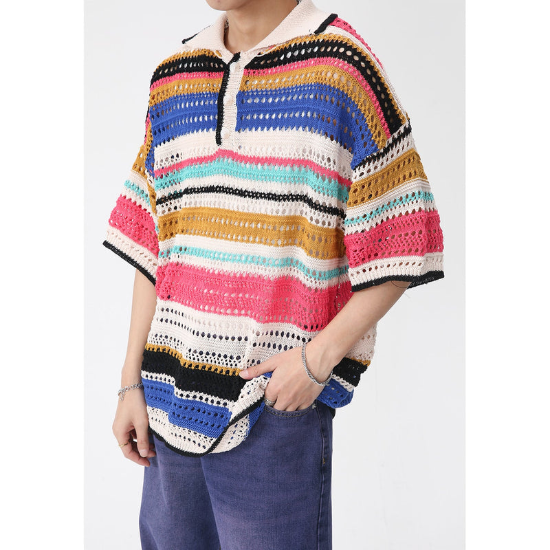 人気商品 小衆の設計 韓国ファッション半袖ニット