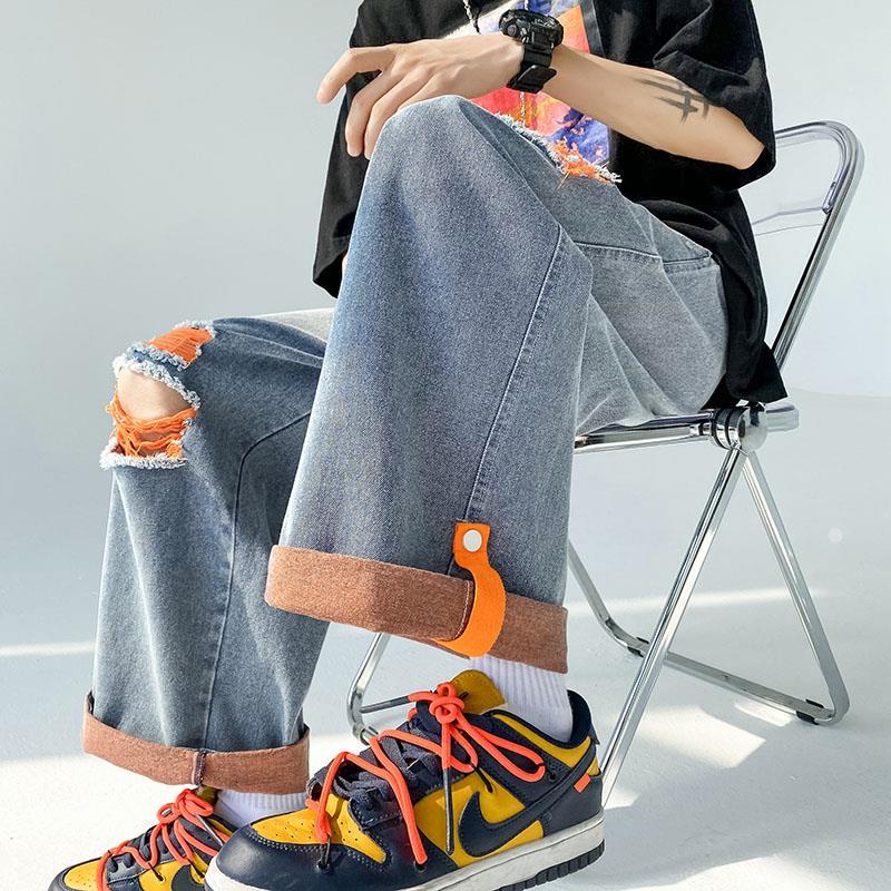 INS大人气 ヤングスタイル カジュアル ジーンズ