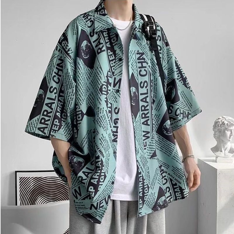 超カッコイイ アメリカンスタイル 英語 半袖シャツ