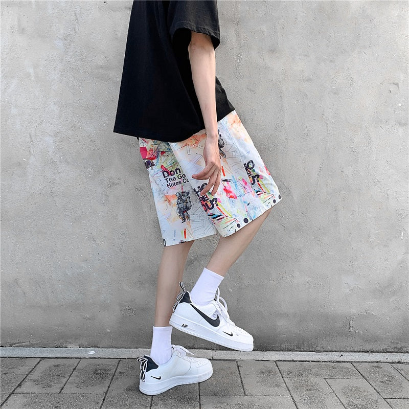 ストリートヒップホップ風ショーツ