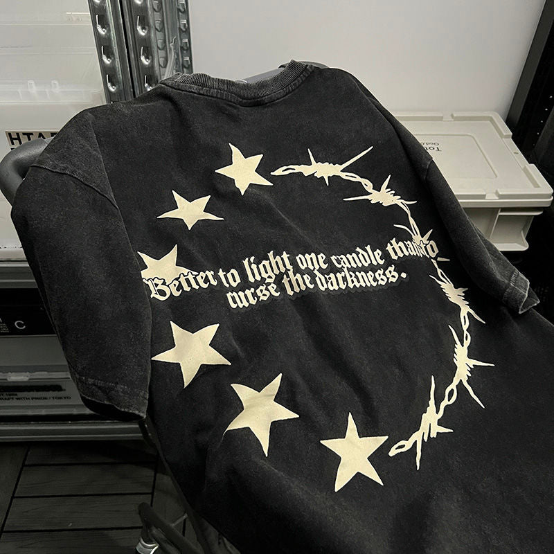 ンテージスタイル アメリカンスタイル アニメプリント カジュアル 半袖シャツ