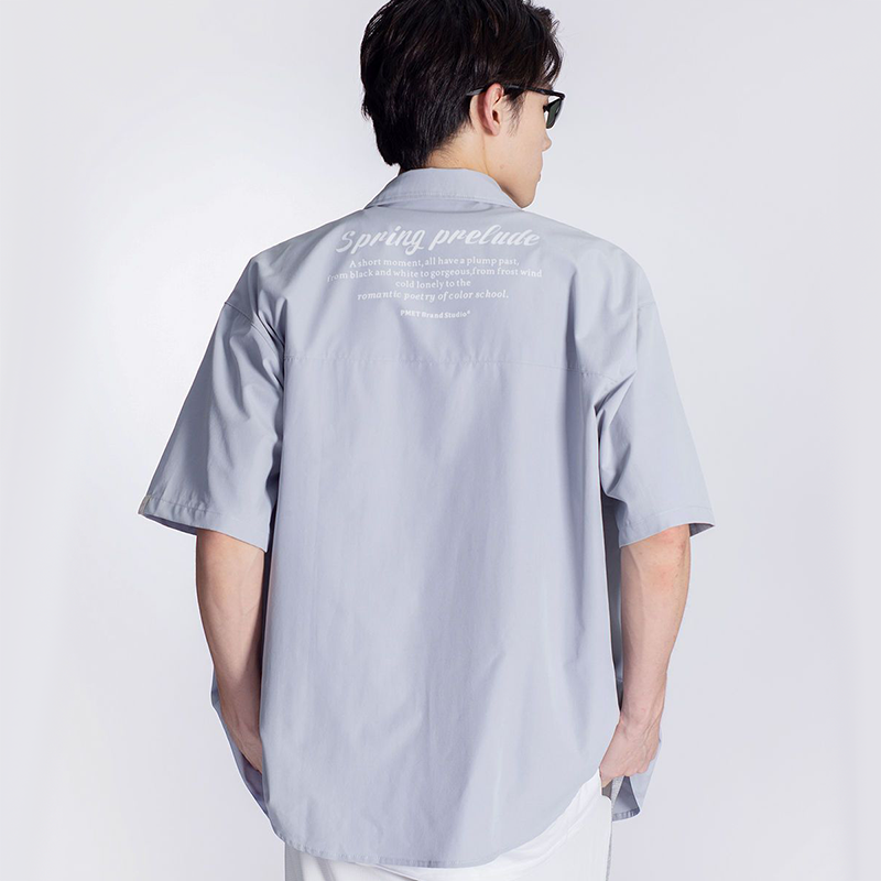 印象派スタイル 芸術性 半袖シャツ