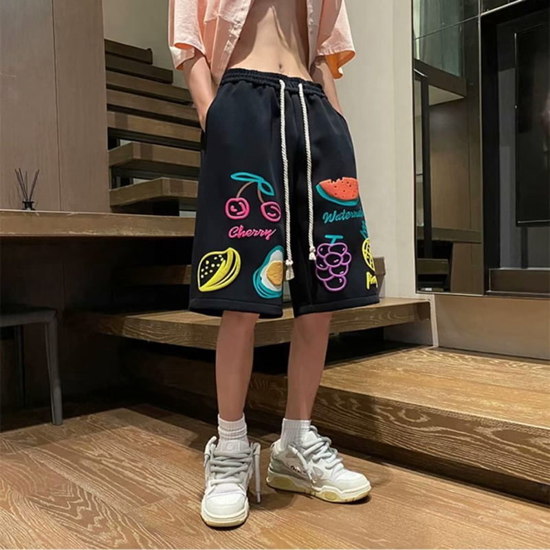 INS大人气 フルーツ柄プリント カジュアル ショットパンツ