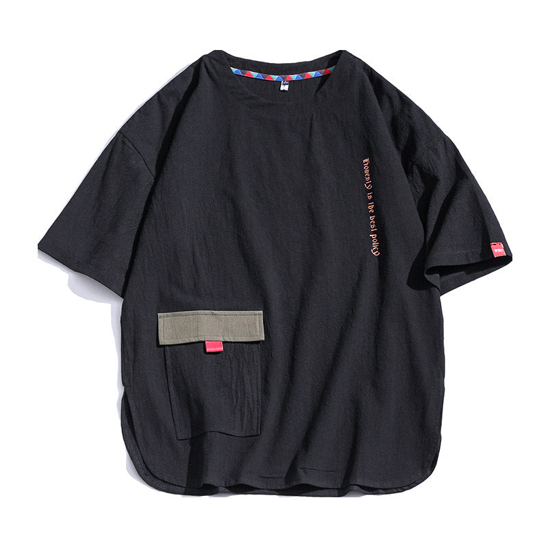 INS ハイストリートスタイル カジュアル 半袖シャツ